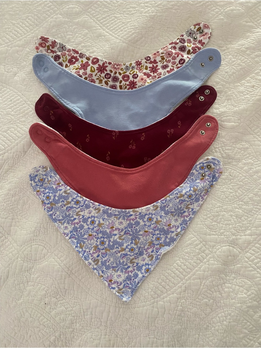 Carters Bibs Baby Bandanna Teething Drool Set of 5